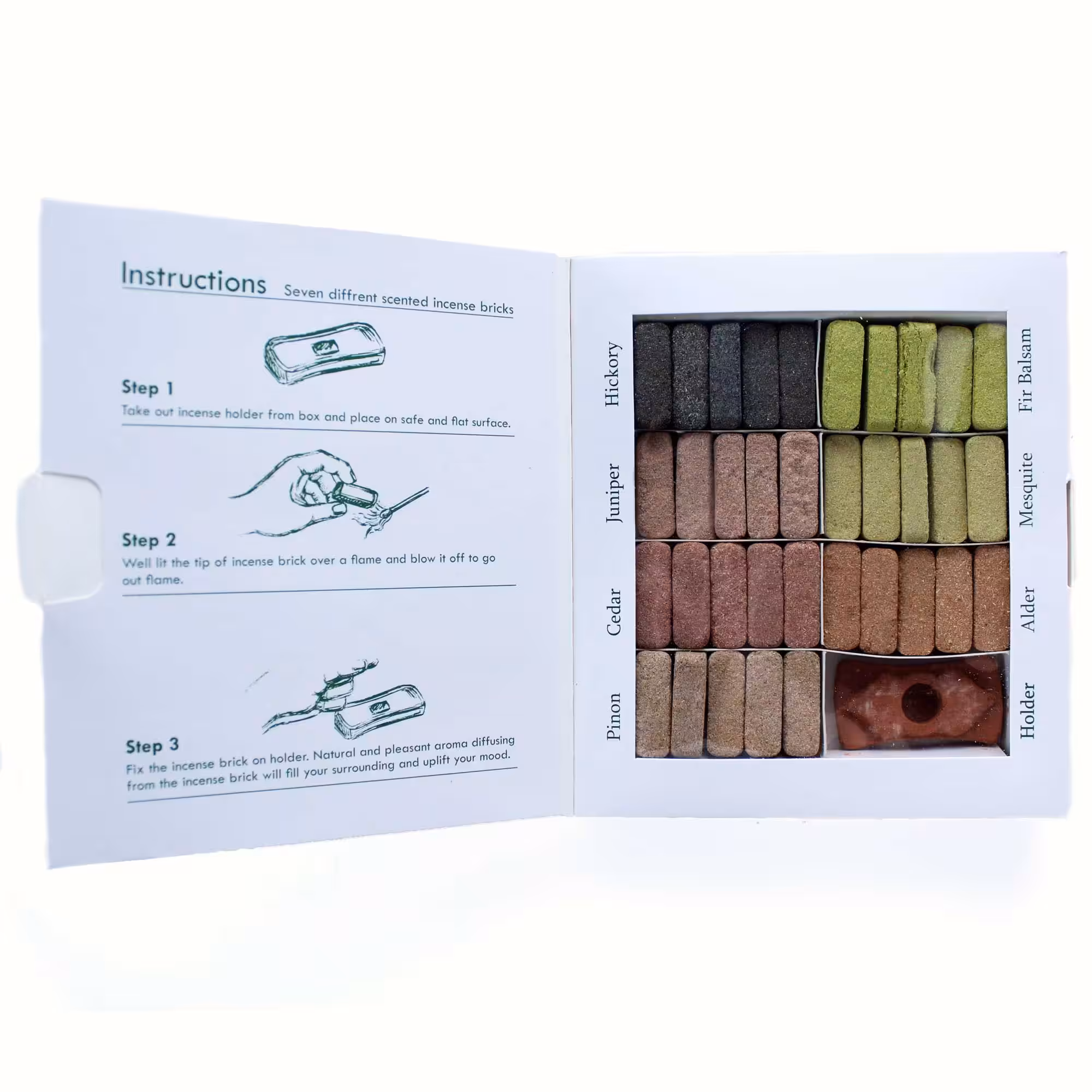 Display Set of 70 Incense Smudge Bricks and Burner – 7 Earthy Himalaya Incenso | www.artisan-gifts.co.uk 2 Display Set of 70 Incense Smudge Bricks and Burner – 7 Earthy Himalaya Incenso | www.artisan-gifts.co.uk 1