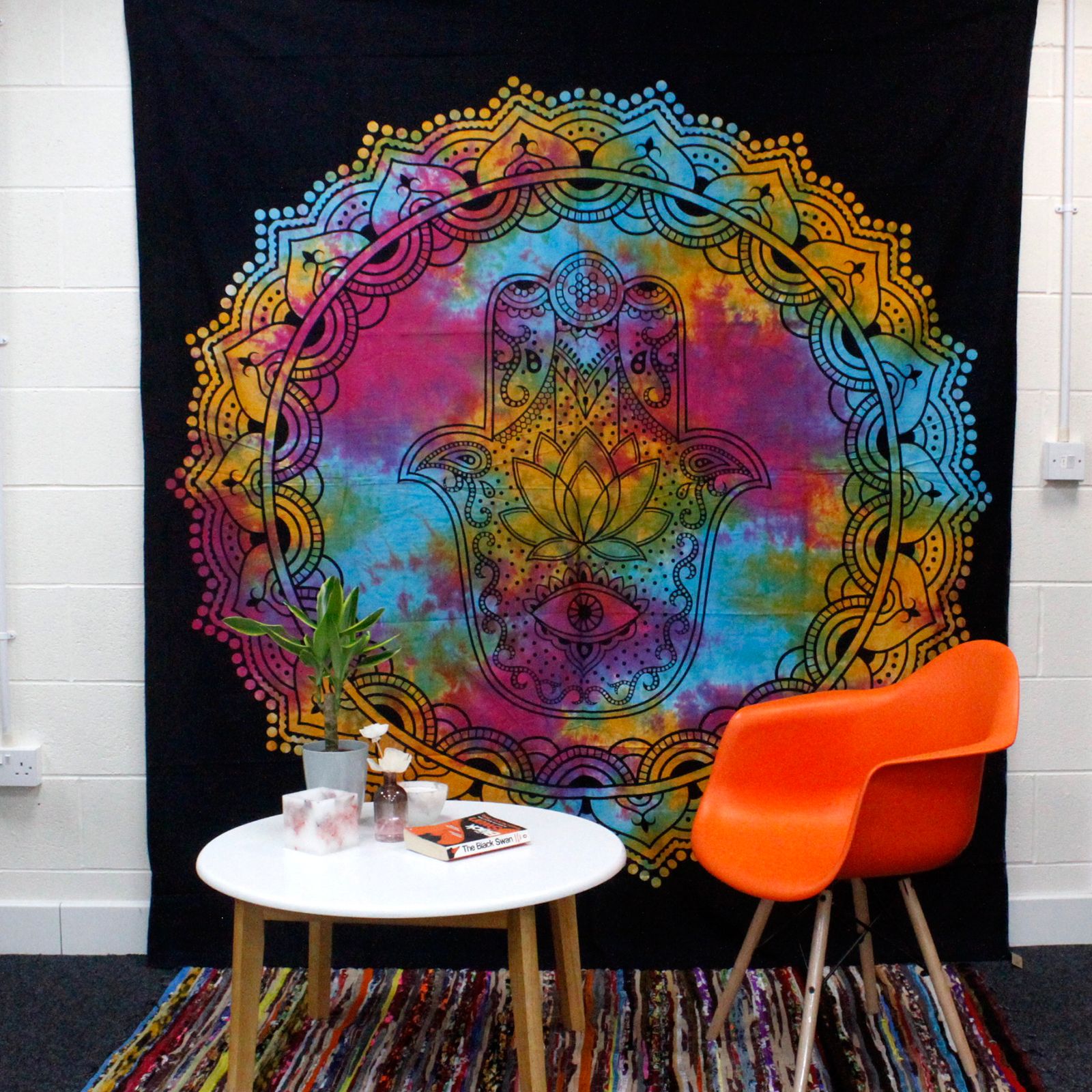 Double Cotton Bedspread + Wall Hanging – Black Hamsa | www.artisan-gifts.co.uk 4 Double Cotton Bedspread + Wall Hanging – Black Hamsa | www.artisan-gifts.co.uk 3