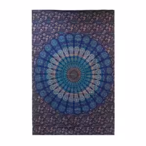 Double Cotton Bedspread + Wall Hanging – Classic Mandala | www.artisan-gifts.co.uk 1