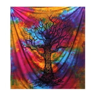Double Cotton Bedspread + Wall Hanging – Winter Tree | www.artisan-gifts.co.uk 1
