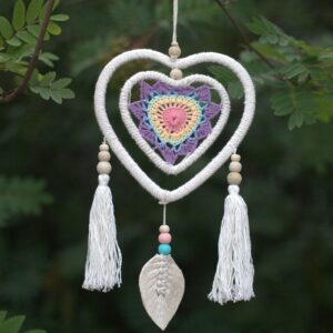Dream Catcher – Medium Multi Heart in Heart | www.artisan-gifts.co.uk 1