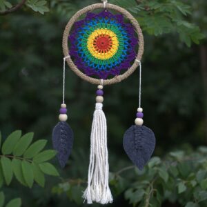 Dream Catcher – Medium Rainbow Elemental Spirits | www.artisan-gifts.co.uk 1