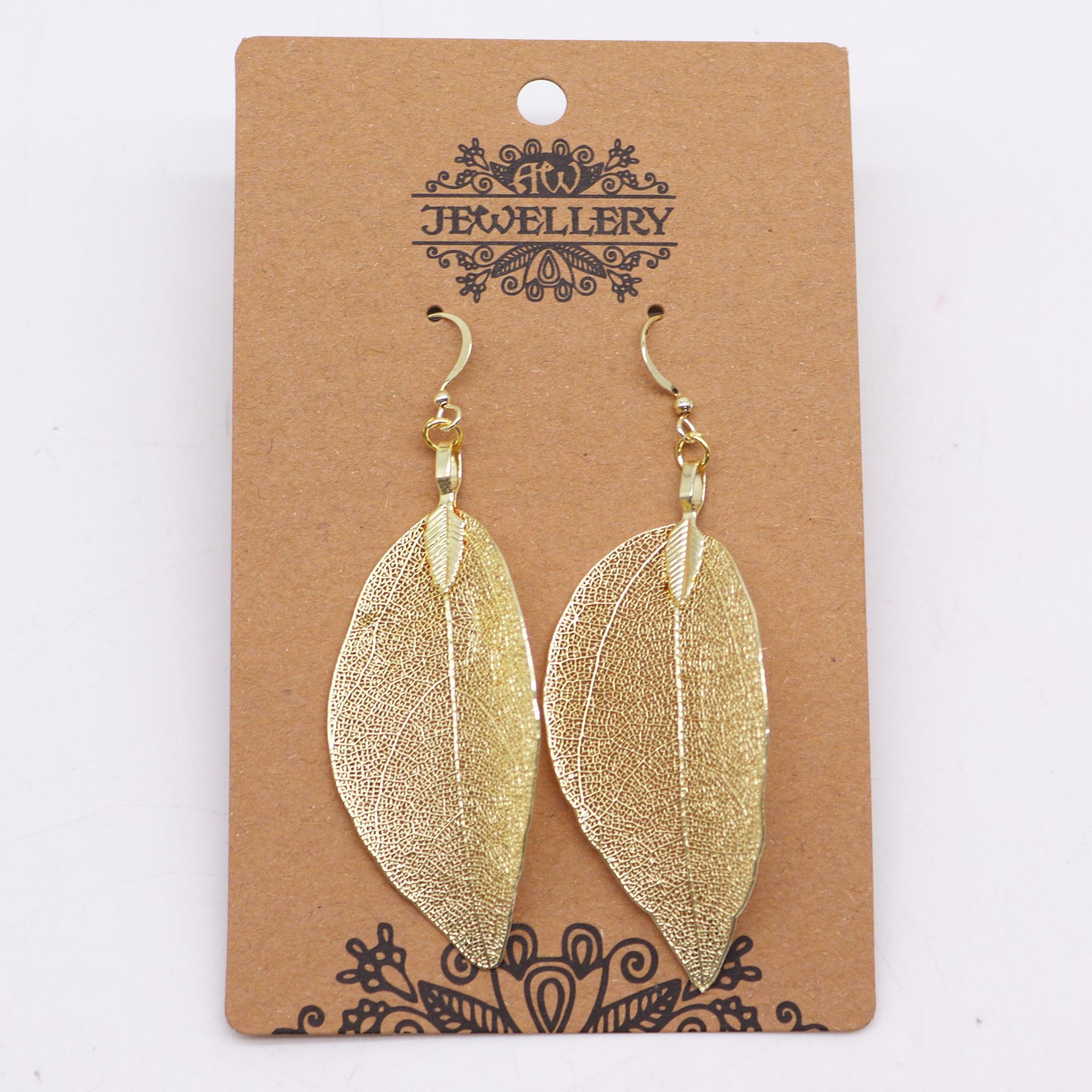 Earrings – Bravery Leaf – Gold | www.artisan-gifts.co.uk 3 Earrings – Bravery Leaf – Gold | www.artisan-gifts.co.uk 2