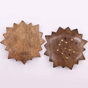 Engraved and Brass Zodiac Sign Incense Burner – Sun | www.artisan-gifts.co.uk 1