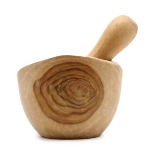 Ergo Teak Pestal & Morter Med | www.artisan-gifts.co.uk 1