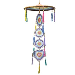 Extra Large Drama Dreamcatcher – Pastal Rainbow | www.artisan-gifts.co.uk 1