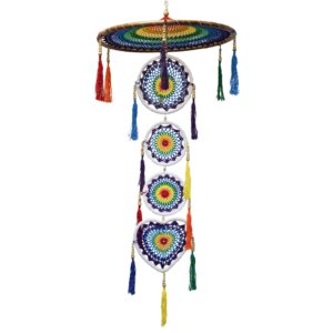 Extra Large Drama Dreamcatcher – Vivid Rainbow | www.artisan-gifts.co.uk 1