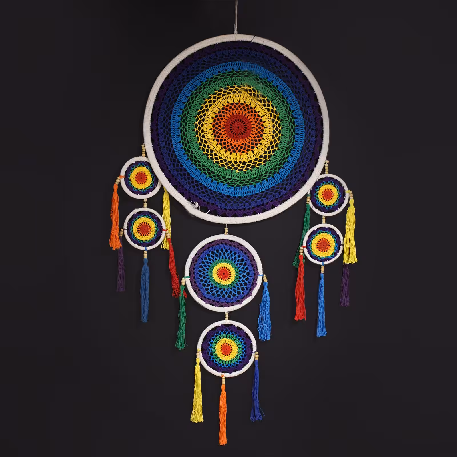 Extra Large Dreamcatcher – Vivid Rainbow | www.artisan-gifts.co.uk 4 Extra Large Dreamcatcher – Vivid Rainbow | www.artisan-gifts.co.uk 3