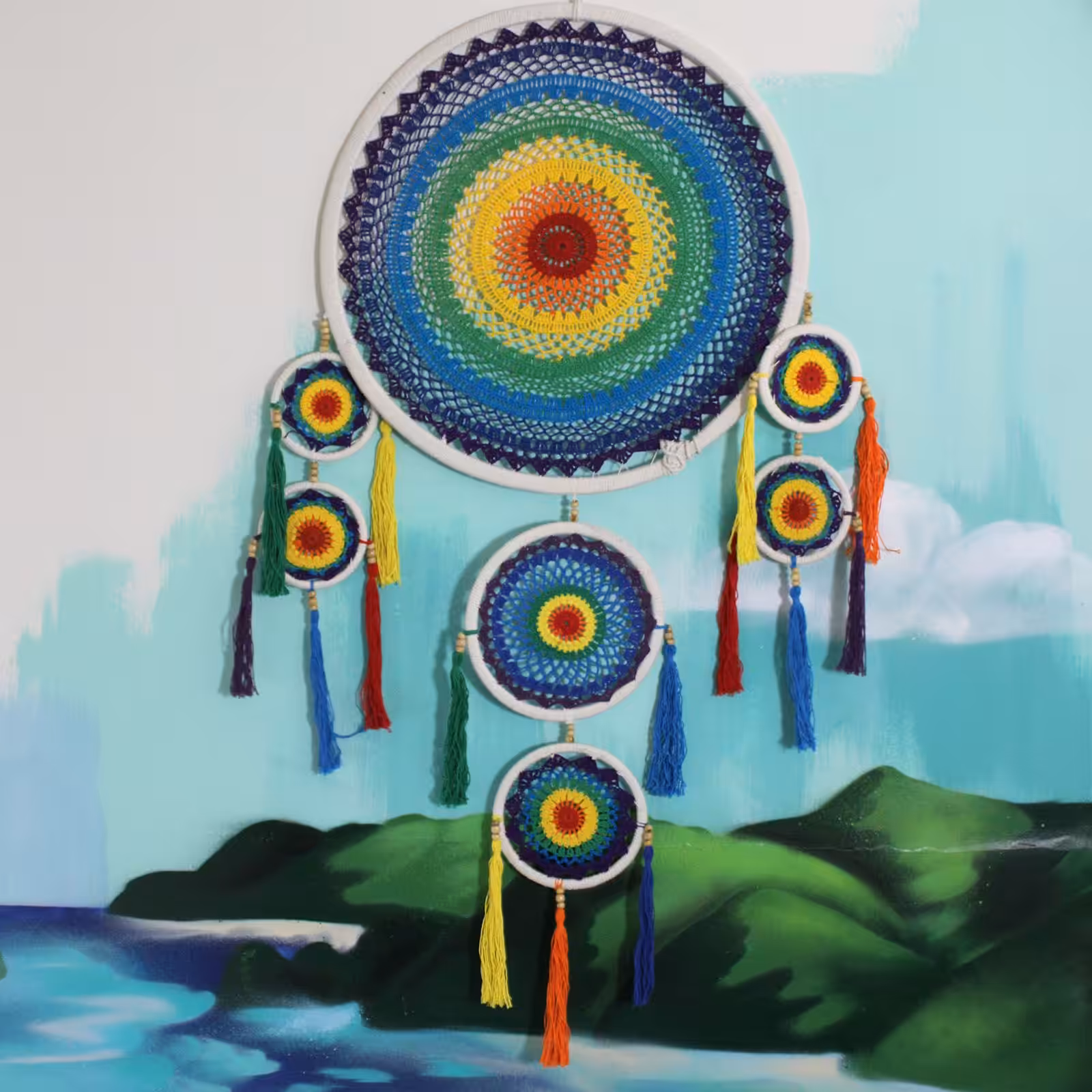 Extra Large Dreamcatcher – Vivid Rainbow | www.artisan-gifts.co.uk 8 Extra Large Dreamcatcher – Vivid Rainbow | www.artisan-gifts.co.uk 7