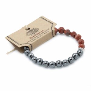 Faceted Gemstone Bracelet – Magnetic Red Jasper | www.artisan-gifts.co.uk 1