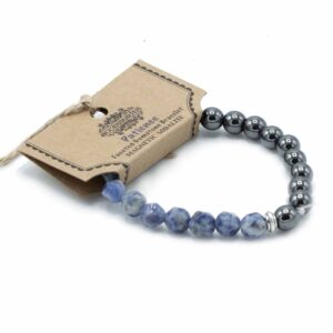 Faceted Gemstone Bracelet – Magnetic Sodalite | www.artisan-gifts.co.uk 1