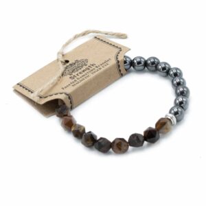 Faceted Gemstone Bracelet – Magnetic Tiger Eye | www.artisan-gifts.co.uk 1
