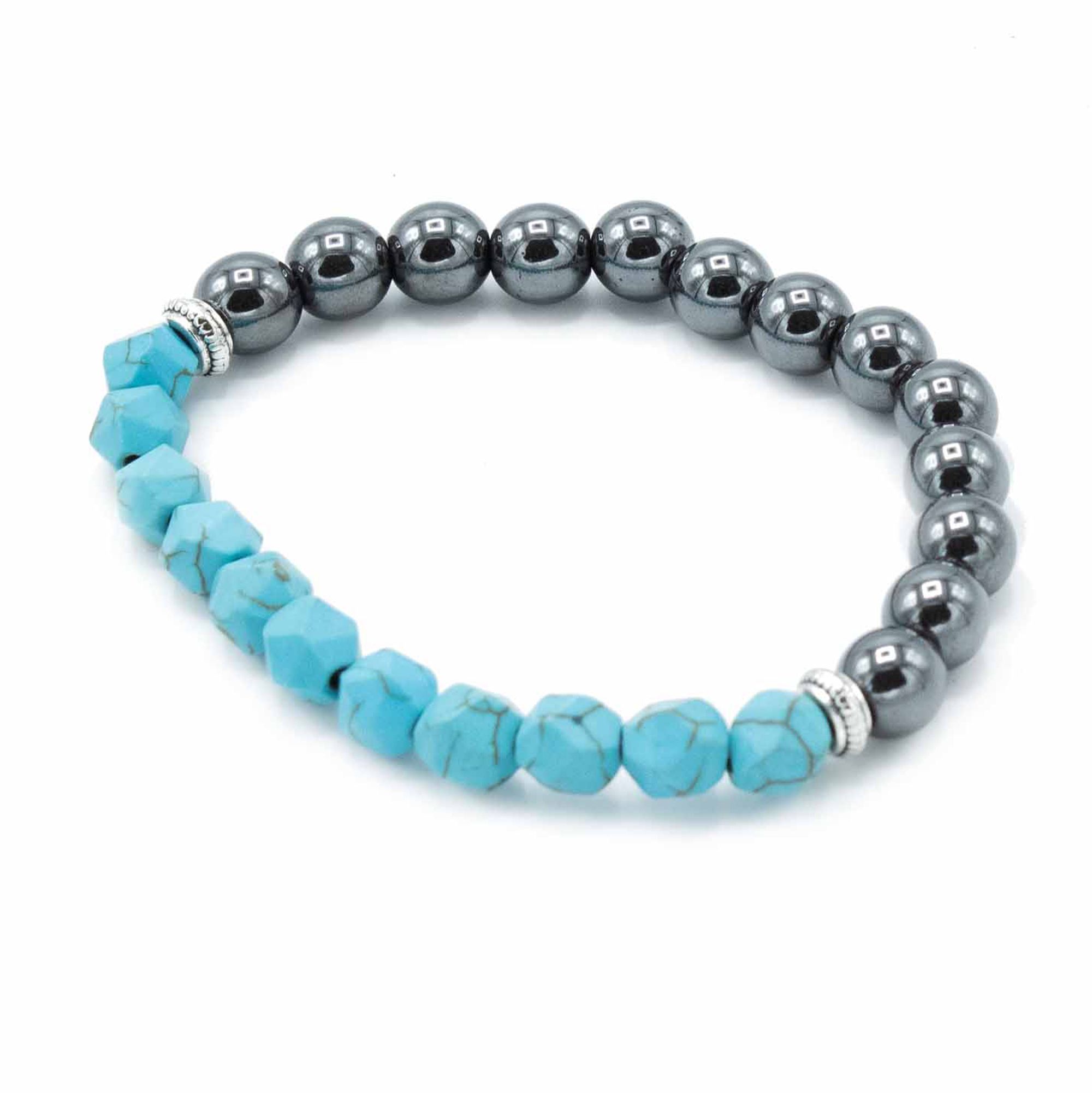 Faceted Gemstone Bracelet – Magnetic Turquoise | www.artisan-gifts.co.uk 3 Faceted Gemstone Bracelet – Magnetic Turquoise | www.artisan-gifts.co.uk 2