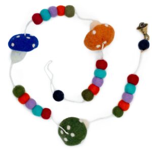 Felt Wall Hanging  – Mushrooms (random colours) | www.artisan-gifts.co.uk 1