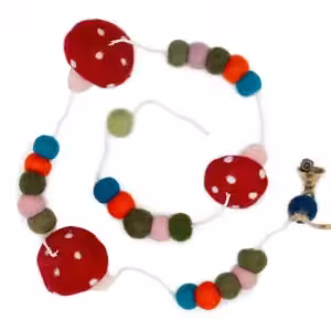 Felt Wall Hanging  – Redtop Mushrooms | www.artisan-gifts.co.uk 1