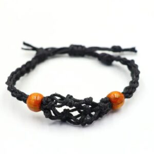 Gemstone Bracelet Cord – Black | www.artisan-gifts.co.uk 1