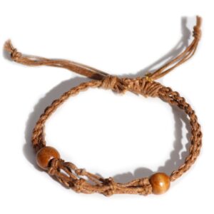 Gemstone Bracelet Cord – Brown | www.artisan-gifts.co.uk 1