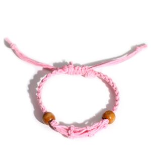 Gemstone Bracelet Cord – Pink | www.artisan-gifts.co.uk 1