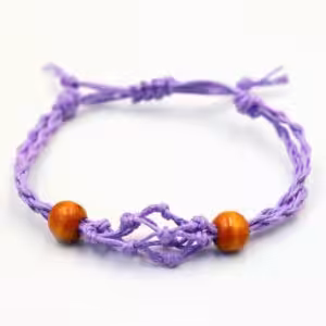 Gemstone Bracelet Cord – Purple | www.artisan-gifts.co.uk 1