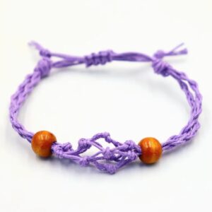 Gemstone Bracelet Cord – Purple | www.artisan-gifts.co.uk 1