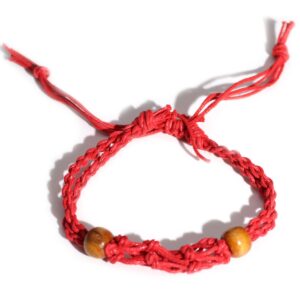 Gemstone Bracelet Cord – Red | www.artisan-gifts.co.uk 1