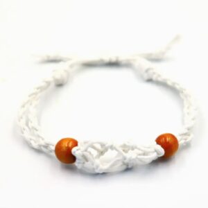 Gemstone Bracelet Cord – White | www.artisan-gifts.co.uk 1