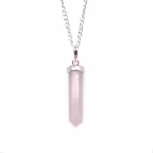 Gemstone Classic Point Pendant – Rose Quartz | www.artisan-gifts.co.uk 1