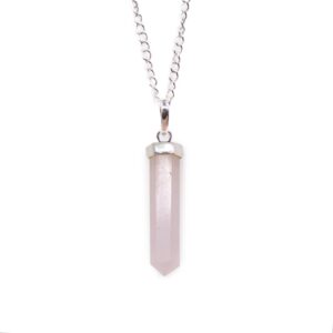 Gemstone Classic Point Pendant – Rose Quartz | www.artisan-gifts.co.uk 1