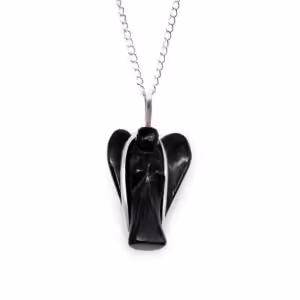 Gemstone Guardian Angel Pendant – Black Agate | www.artisan-gifts.co.uk 1