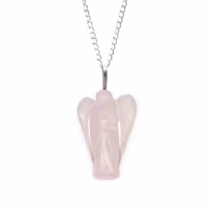 Gemstone Guardian Angel Pendant – Rose Quartz | www.artisan-gifts.co.uk 1