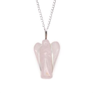 Gemstone Guardian Angel Pendant – Rose Quartz | www.artisan-gifts.co.uk 1