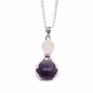 Gemstone Healing Hands Pendant – Amethyst | www.artisan-gifts.co.uk 1