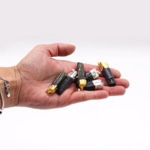 Gemstone Indian Tourmaline & Silver Plated Pendants (6 assorted) | www.artisan-gifts.co.uk 1