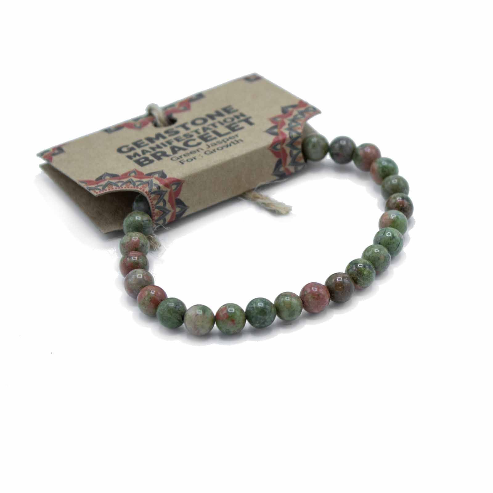 Gemstone Manifestation Bracelet – Green Jasper – Growth | www.artisan-gifts.co.uk 3 Gemstone Manifestation Bracelet – Green Jasper – Growth | www.artisan-gifts.co.uk 2