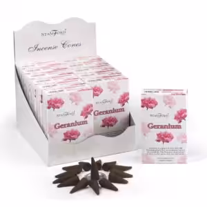 Geranium Incense Cones | www.artisan-gifts.co.uk