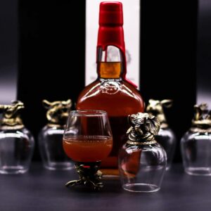 Gift Set of 6 Glasses (100ml) – Mystical Creatures – Antique Bronze | www.artisan-gifts.co.uk 1
