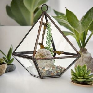 Glass Terrarium – Small Diamond | www.artisan-gifts.co.uk 1