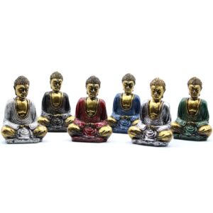 Gold Mini Buddha (Assorted Colours) | www.artisan-gifts.co.uk 1