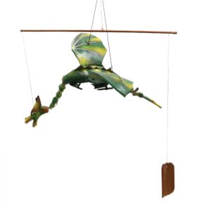 Green Coconut Dragon Mobile 37cm | www.artisan-gifts.co.uk 1