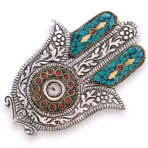 Green Small Hamsa Incense Holder | www.artisan-gifts.co.uk 1