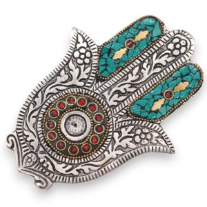 Green Small Hamsa Incense Holder | www.artisan-gifts.co.uk 1