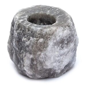Grey Salt Candle Holder 600-800g | www.artisan-gifts.co.uk 1
