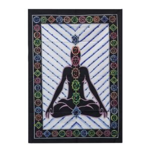 Handbrushed Cotton Wall Art – Chakra Buddha | www.artisan-gifts.co.uk 1