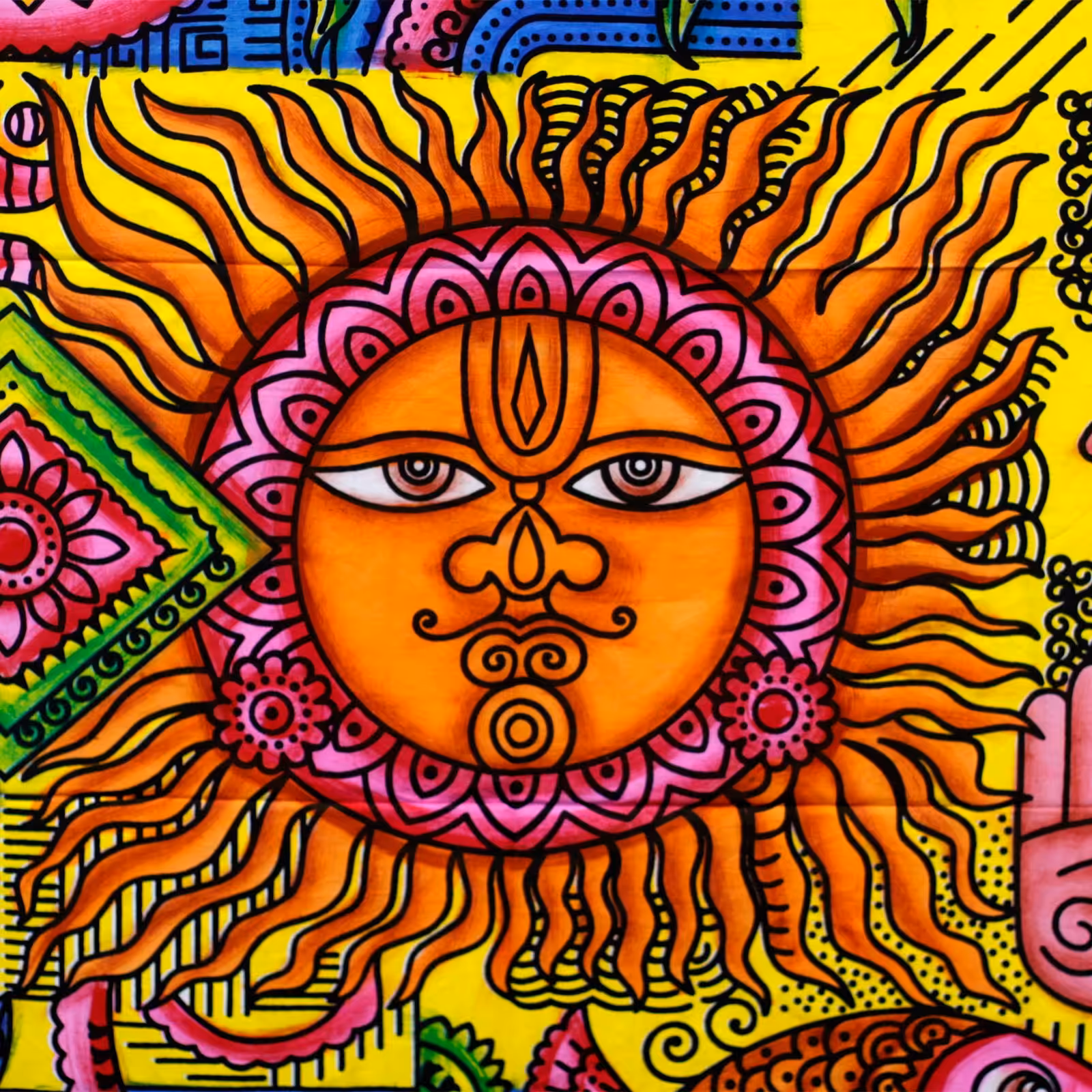 Handbrushed Cotton Wall Art – Sun | www.artisan-gifts.co.uk 5 Handbrushed Cotton Wall Art – Sun | www.artisan-gifts.co.uk 4