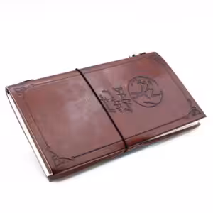 Handmade Leather Journal – Be the Change – Brown (80 pages) | www.artisan-gifts.co.uk 1
