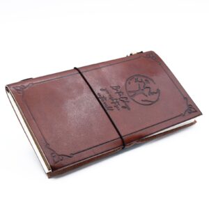 Handmade Leather Journal – Be the Change – Brown (80 pages) | www.artisan-gifts.co.uk 1