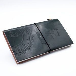 Handmade Leather Journal – If a Story is in You – Green (80 pages) | www.artisan-gifts.co.uk 1