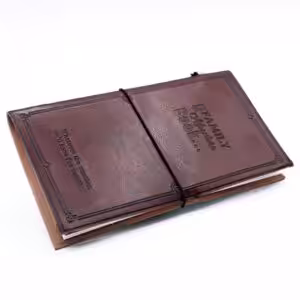 Handmade Leather Journal – Our Family Adventure Book – Brown  (80 pages) | www.artisan-gifts.co.uk 1