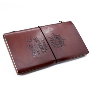Handmade Leather Journal – Travel the World – Brown (80 pages) | www.artisan-gifts.co.uk 1
