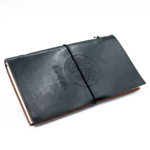 Handmade Leather Journal – Tree of Life – Green (80 pages) | www.artisan-gifts.co.uk 1